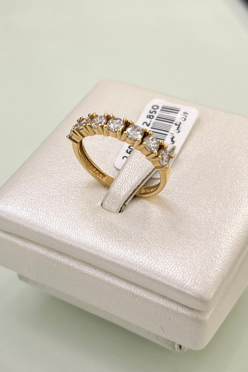 انگشتر طلا ۱۸ عیار نگین دار – مدلهای زنانه مناسب نامزدی و عروس – گالری طلای پارسین