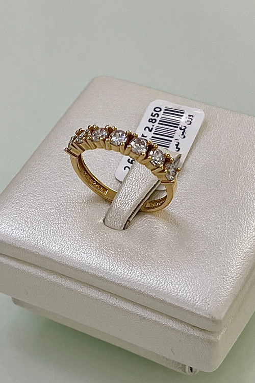 انگشتر طلا ۱۸ عیار نگین دار – مدلهای زنانه مناسب نامزدی و عروس – گالری طلای پارسین