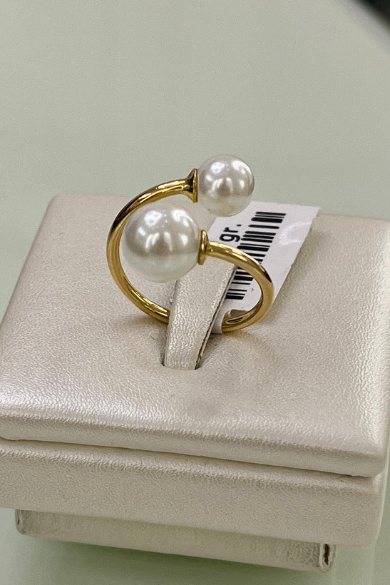 انگشتر طلا ۱۸ عیار – مدلهای زنانه مروارید – گالری طلای پارسین