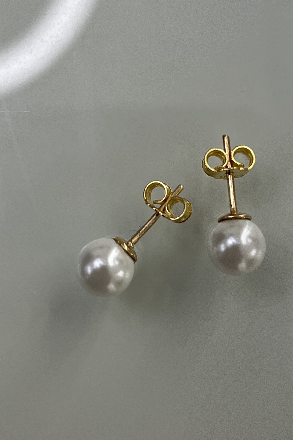 گوشواره طلا 18 عیار – مروارید – گالری پارسین