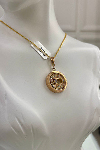 آویز گردنبند طلا ۱۸ عیار مسیکا– گالری طلای پارسین