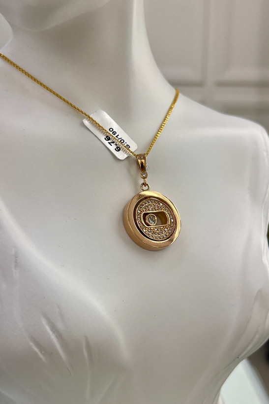 آویز گردنبند طلا ۱۸ عیار مسیکا– گالری طلای پارسین