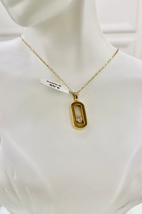 آویز گردنبند طلا ۱۸ عیار مسیکا– گالری طلای پارسین