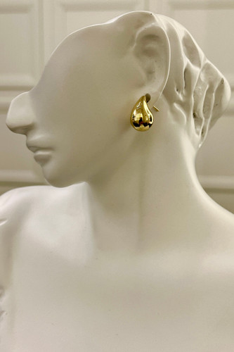 گوشواره طلا ظریف اشکی – طراحی و ساخت توسط گالری پارسین