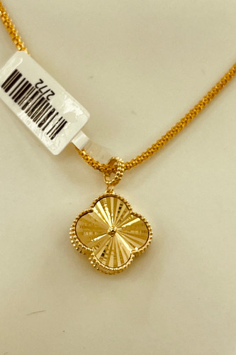 آویز گردنی طلا ۱۸ عیار ونکلیف سبک – مدلهای زنانه – گالری طلای پارسین