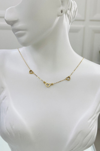 گردنبند طلا ۱۸ عیار مینیمال سبک – گالری طلای پارسین