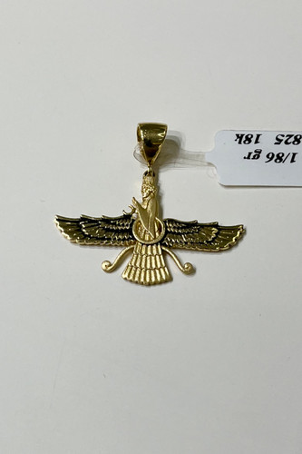 آویز گردنی طلا زنانه و مردانه فروهر – گالری طلای پارسین