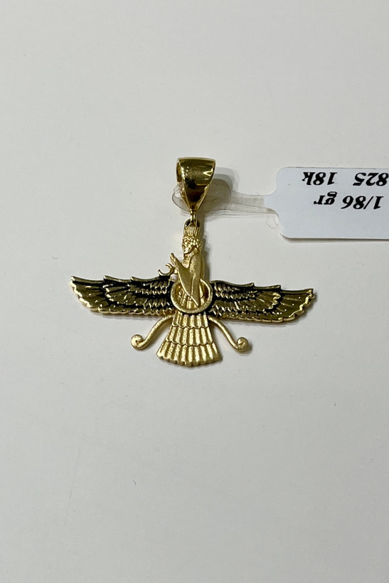 آویز گردنی طلا زنانه و مردانه فروهر – گالری طلای پارسین