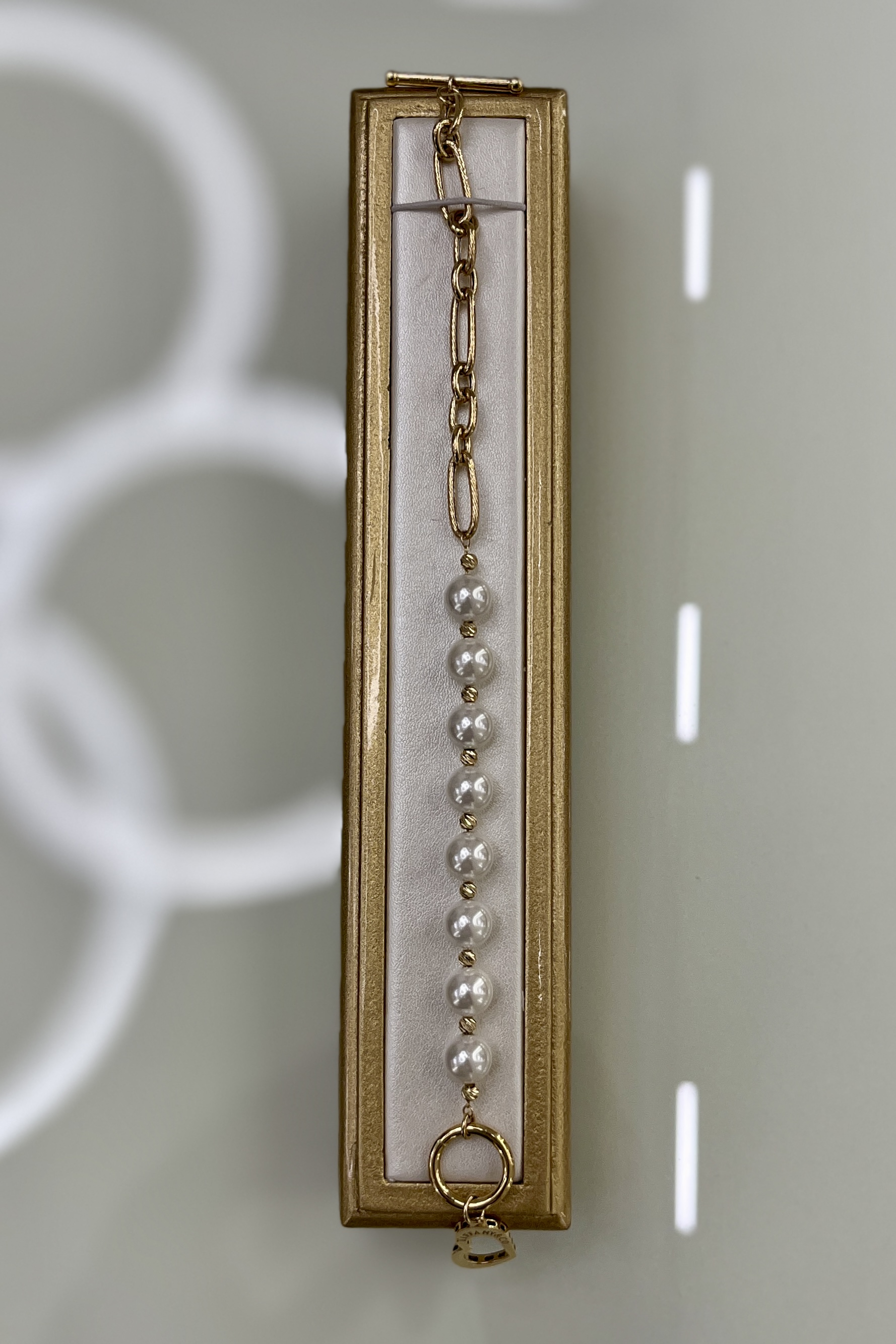 سرویس طلا کامل – گردنبند، گوشواره و دستبند مروارید  – گالری پارسین