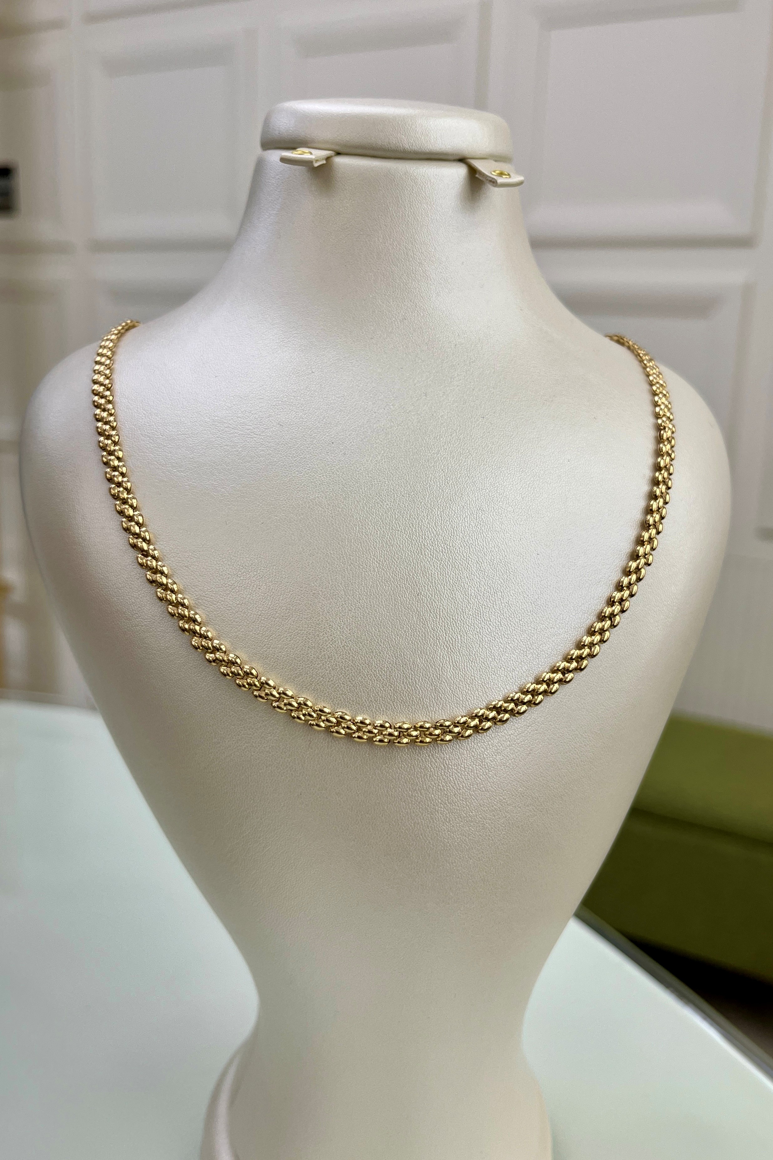 گردنبند طلا ۱۸ عیار رولکس سبک – گالری طلای پارسین