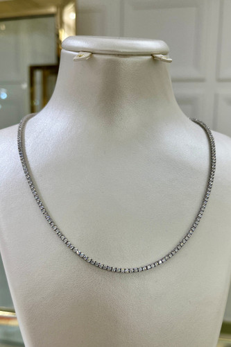 گردنبند طلا ۱۸ عیار تنیسی – گالری طلای پارسین