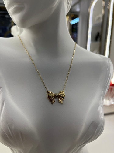 گردنبند طلا ۱۸ عیار مینیمال– گالری طلای پارسین