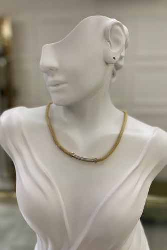 گردنبند طلا زنانه جسیکا کم اجرت – گالری طلای پارسین