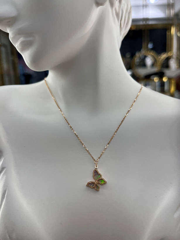 گردنبند طلا ۱۸ عیار مینیمال – گالری طلای پارسین