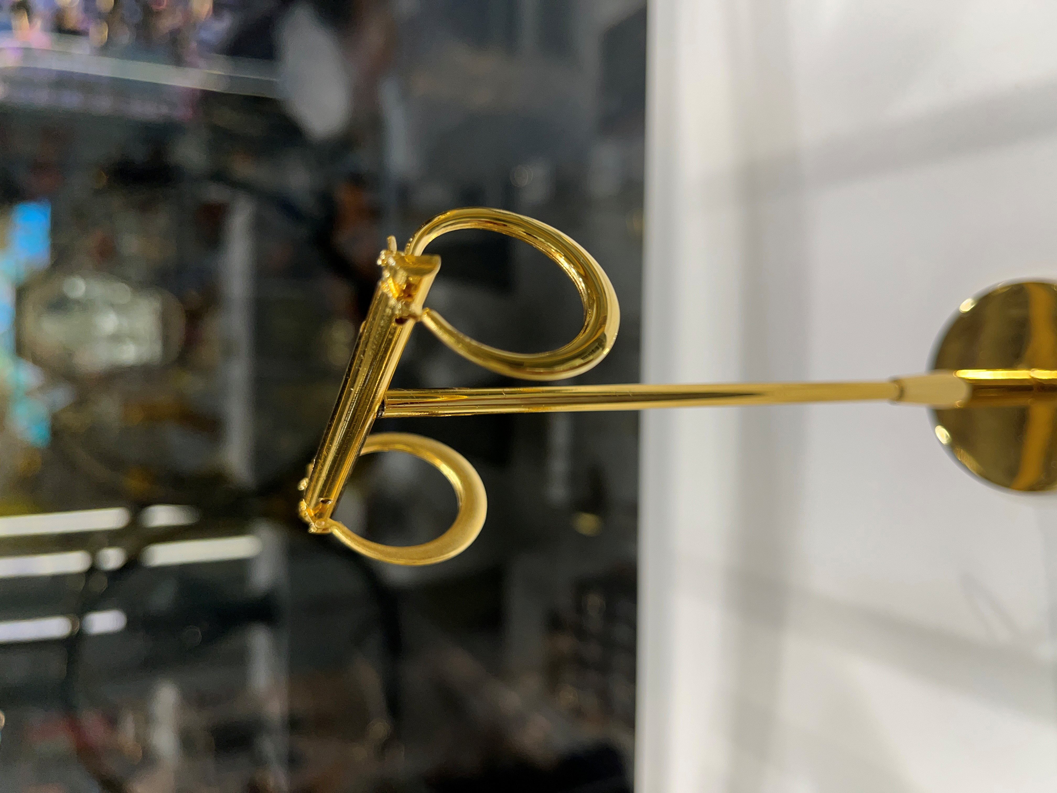 گوشواره طلا ظریف آکوا هالوی – گالری پارسین