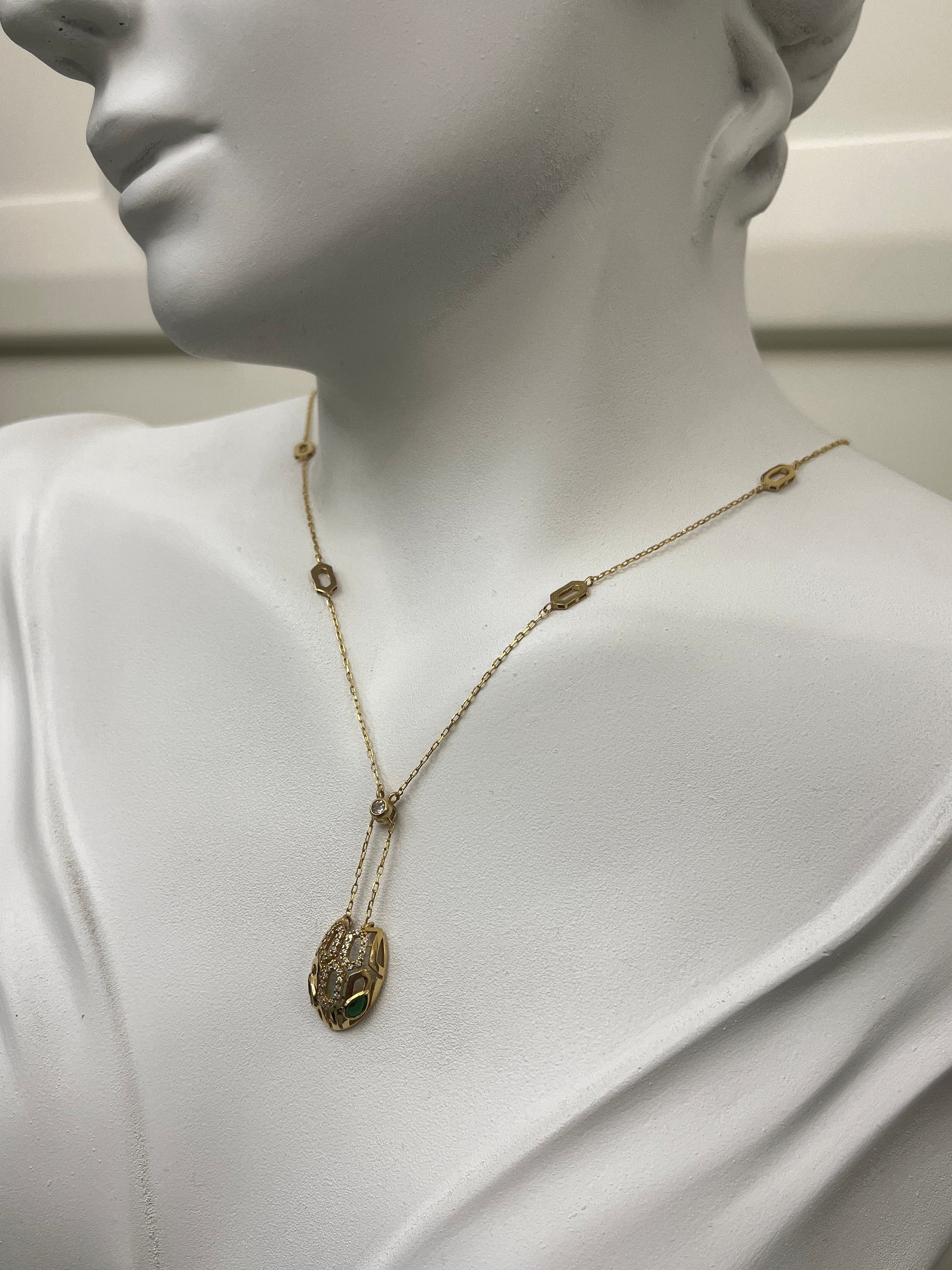 گردنبند طلا ۱۸ عیار بولگاری – گالری طلای پارسین