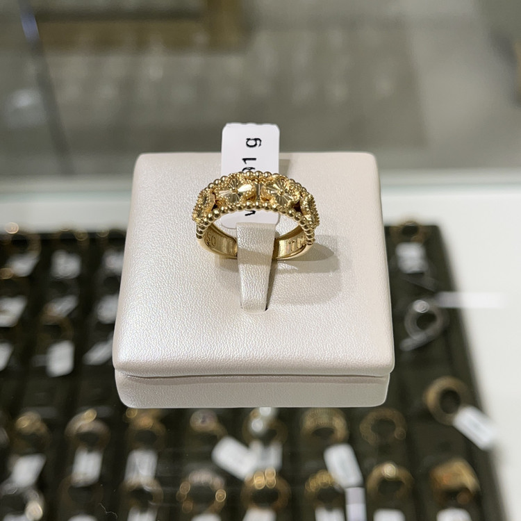 انگشتر ونکلیف تراش طلا ۱۸ عیار – مدلهای زنانه – گالری طلای پارسین