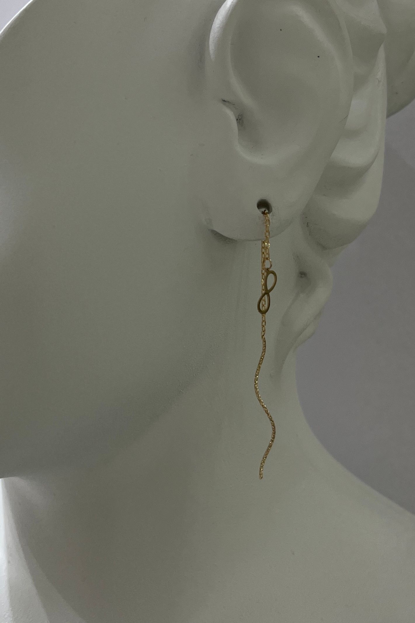 گوشواره طلا ظریف وزن 1.210 گرم - گوشواره طلا کرلی –  گالری پارسین